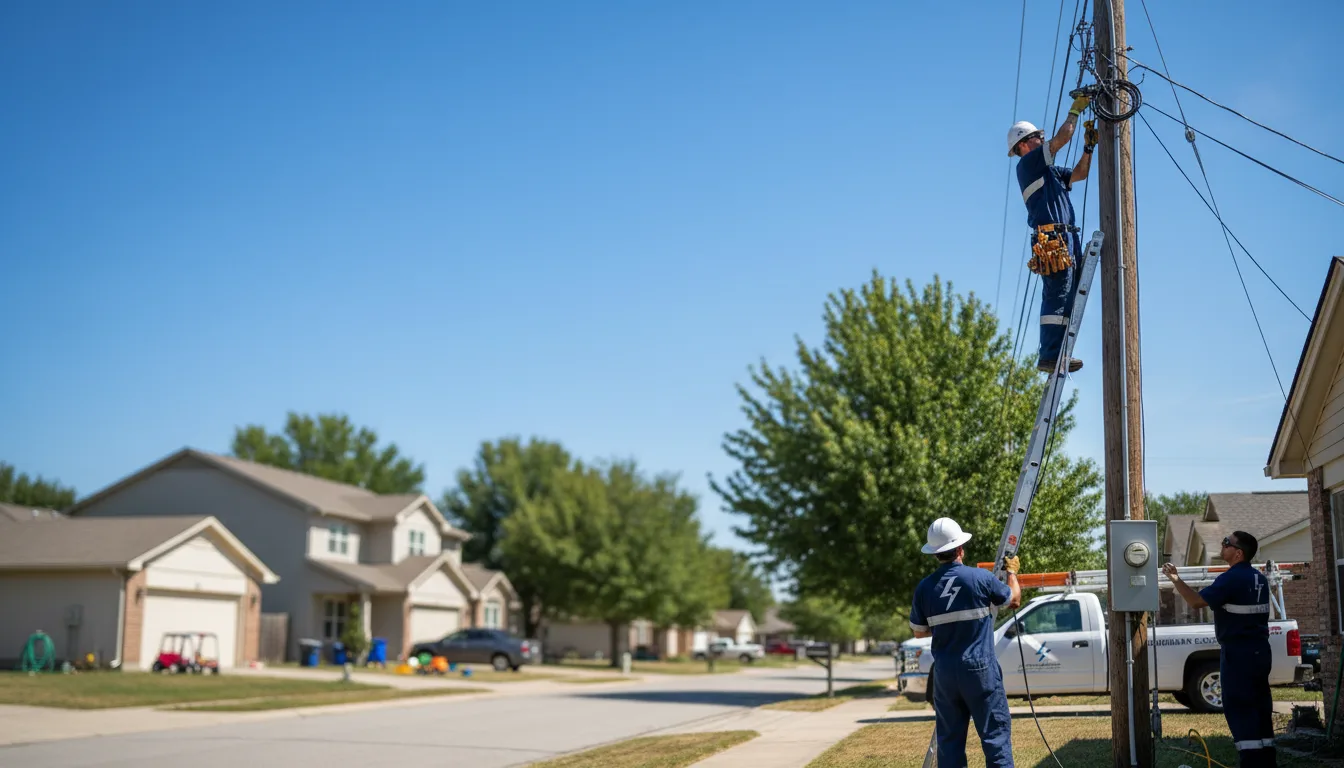 Residential electrician providing installation services in Robinson, KS